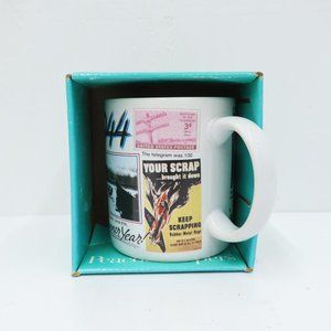 2/$20 Coffee Mug 1944 A Banner Year Allover History Graphics Peacock Papers 1994